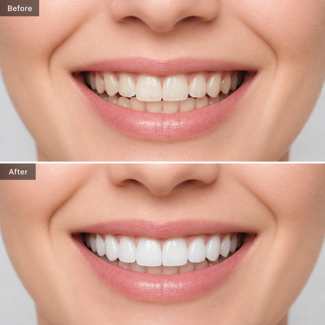 Before and after cosmetic dentistry for Upland patients